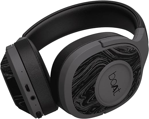 boAt Rockerz 550 Over-Ear Wireless Headphone with Ergonomic Aesthetics, Plush Padded Earcups, Immersive Audio, Bluetooth v5.0 & Upto 20H Playback (Black)